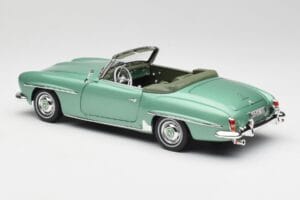Mercedes 190 SL W121 Vaaleanvihreä Metallic Norev 1:18 183401 Metalli — kuva 8 / 9
