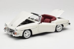Mercedes 190 SL W121 Vaaleanharmaa Norev 1:18 B66040710 Metalli — kuva 2 / 10