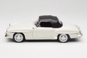 Mercedes 190 SL W121 Vaaleanharmaa Norev 1:18 B66040710 Metalli — kuva 5 / 10