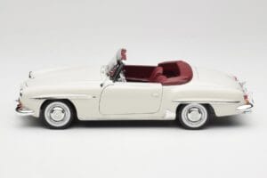 Mercedes 190 SL W121 Vaaleanharmaa Norev 1:18 B66040710 Metalli — kuva 6 / 10