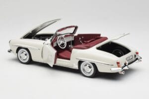 Mercedes 190 SL W121 Vaaleanharmaa Norev 1:18 B66040710 Metalli — kuva 7 / 10