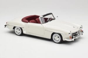 Mercedes 190 SL W121 Vaaleanharmaa Norev 1:18 B66040710 Metalli — kuva 8 / 10
