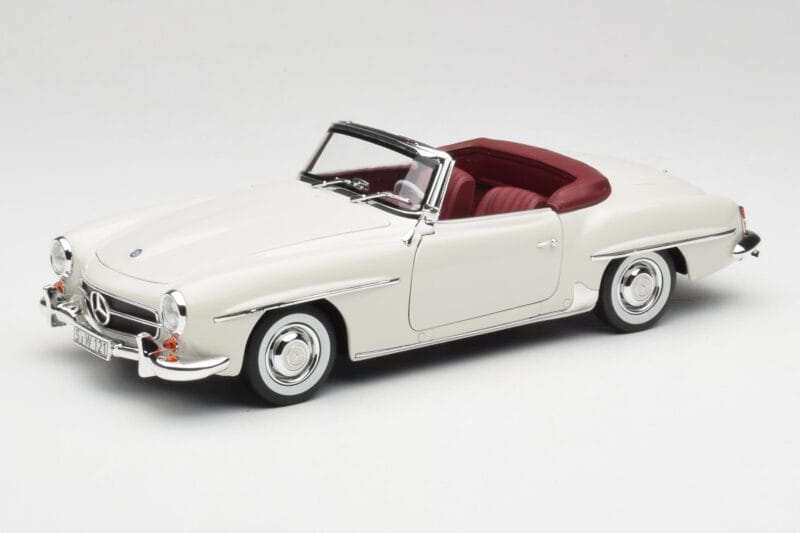 Mercedes 190 SL W121 Vaaleanharmaa Norev 1:18 B66040710 Metalli