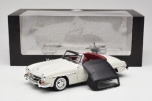 Mercedes 190 SL W121 Vaaleanharmaa Norev 1:18 B66040710 Metalli — kuva 10 / 10