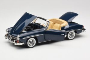 Mercedes 190 SL W121 Middle Blue Norev 1:18 183403 Metalli — kuva 2 / 8