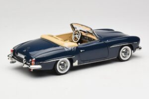 Mercedes 190 SL W121 Middle Blue Norev 1:18 183403 Metalli — kuva 3 / 8