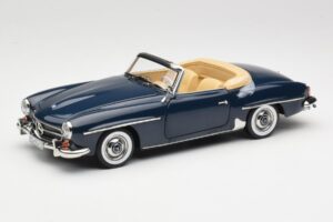 Mercedes 190 SL W121 Middle Blue Norev 1:18 183403 Metalli