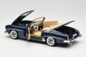 Mercedes 190 SL W121 Middle Blue Norev 1:18 183403 Metalli — kuva 5 / 8