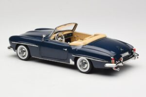 Mercedes 190 SL W121 Middle Blue Norev 1:18 183403 Metalli — kuva 7 / 8