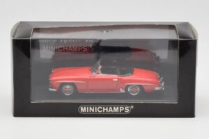 Mercedes 190 SL W121 Punainen Minichamps 1:43 940033131 Metalli — kuva 4 / 4