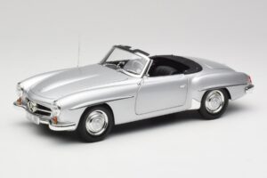 Mercedes 190 SL W121 Hopea Harmaa Minichamps 1:18 100037031 Metalli