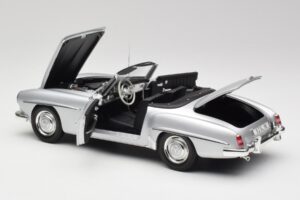 Mercedes 190 SL W121 Hopea Harmaa Minichamps 1:18 100037031 Metalli — kuva 5 / 8