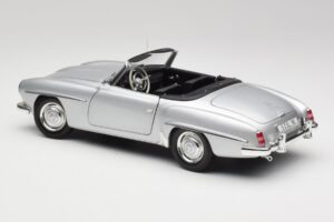 Mercedes 190 SL W121 Hopea Harmaa Minichamps 1:18 100037031 Metalli — kuva 7 / 8