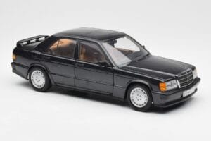 Mercedes 190E 2.3-16 W201 Sinimusta Metallic AUTOart 1:18 76122 Metalli — kuva 6 / 8