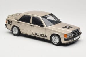 Mercedes 190E 2.3-16 W201 #1 N. Lauda Race of Champions Nurburgring 1984 AUTOart 1:18 88431 Metalli — kuva 6 / 8