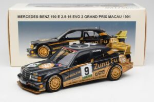 Mercedes 190E 2.5-16 Evo II #9 K. Ludwig Macau GP 3rd Place 1991 AUTOart 1:18 89135 Metalli — kuva 8 / 8