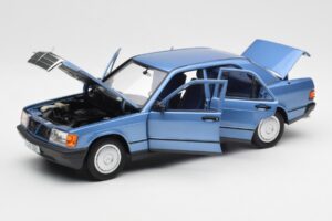 Mercedes 190E W201 Diamond Sininen Jälleenmyyjäpainos Norev 1:18 B66040661 Metalli — kuva 2 / 8