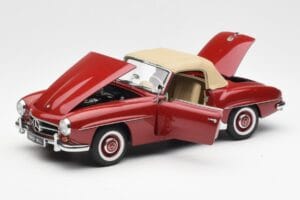 Mercedes 190SL W198 Punainen AUTOart 1:18 76116 Metalli — kuva 2 / 8