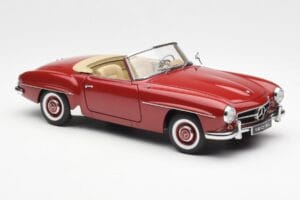 Mercedes 190SL W198 Punainen AUTOart 1:18 76116 Metalli — kuva 6 / 8