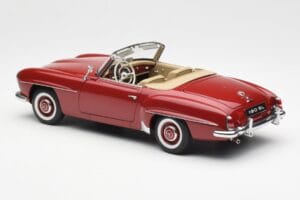 Mercedes 190SL W198 Punainen AUTOart 1:18 76116 Metalli — kuva 7 / 8