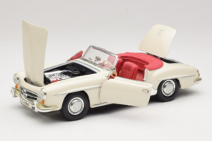 Mercedes 190SL Valkoinen Maisto 1:18 50274 Metalli — kuva 2 / 8
