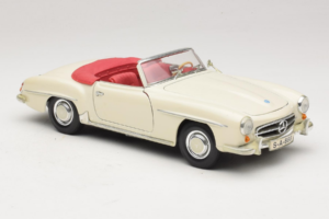 Mercedes 190SL Valkoinen Maisto 1:18 50274 Metalli — kuva 6 / 8