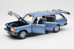 Mercedes 200 S123 T-Model Diamond Sininen Jälleenmyyjäpainos Norev 1:18 B66040671 Metalli — kuva 2 / 8