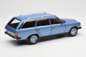 Mercedes 200 S123 T-Model Diamond Sininen Jälleenmyyjäpainos Norev 1:18 B66040671 Metalli — kuva 3 / 8