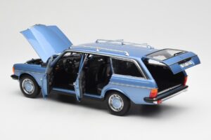 Mercedes 200 S123 T-Model Diamond Sininen Jälleenmyyjäpainos Norev 1:18 B66040671 Metalli — kuva 5 / 8