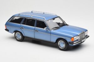 Mercedes 200 S123 T-Model Diamond Sininen Jälleenmyyjäpainos Norev 1:18 B66040671 Metalli — kuva 6 / 8