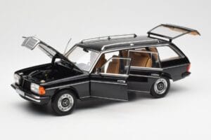 Mercedes 200 T S123 Musta Norev 1:18 183735 Metalli — kuva 2 / 8