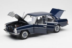Mercedes 200 W114 Midnight Sininen Jälleenmyyjäpainos Norev 1:18 B66040694 Metalli — kuva 2 / 8