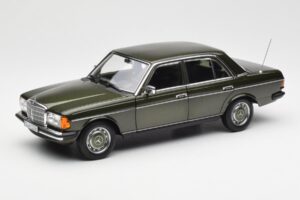 Mercedes 200 W123 Cypress Vihreä Metallic Jälleenmyyjäpainos Norev 1:18 B66040654 Metalli