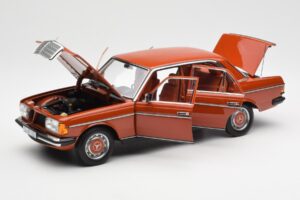 Mercedes 200 W123 English Punainen Jälleenmyyjäpainos Norev 1:18 B66040653 Metalli — kuva 2 / 8