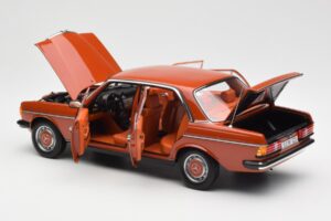 Mercedes 200 W123 English Punainen Jälleenmyyjäpainos Norev 1:18 B66040653 Metalli — kuva 5 / 8