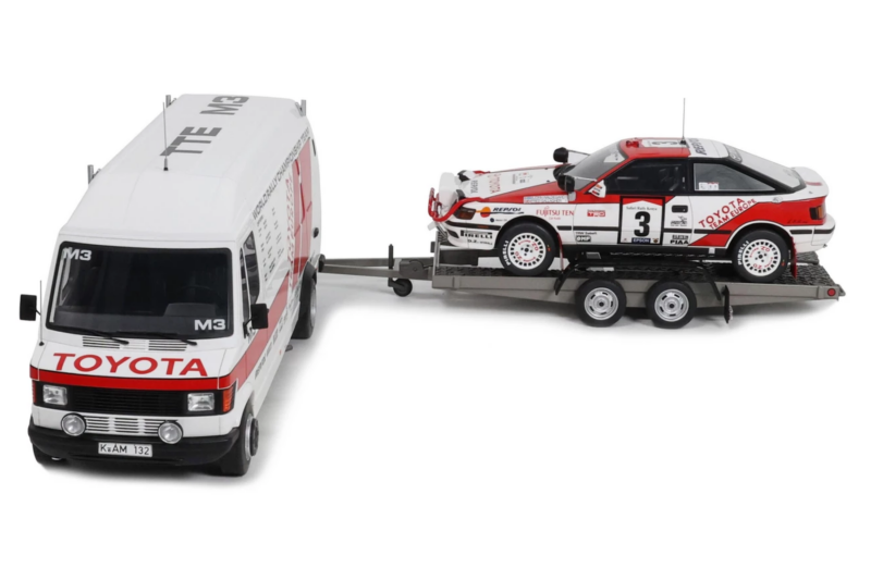 Mercedes 208D + Toyota Celica ST165 Gr.A RAC Safari 1990 Otto 1:18 OT480 Hartsi