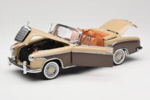 Mercedes 220 SE W128 Kabriolet Pronssinpunainen Sun Star 1:18 3572 Metalli — kuva 2 / 8