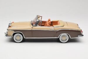 Mercedes 220 SE W128 Kabriolet Pronssinpunainen Sun Star 1:18 3572 Metalli — kuva 4 / 8