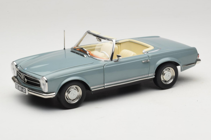 Mercedes 230 SL W113 Horizon Blue Norev 1:18 183992 Metalli