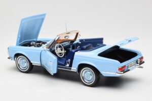 Mercedes 230 SL W113 Pagoda Horizon Sininen Jälleenmyyjäpainos Norev 1:18 B66040633 Metalli — kuva 7 / 10