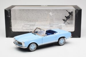 Mercedes 230 SL W113 Pagoda Horizon Sininen Jälleenmyyjäpainos Norev 1:18 B66040633 Metalli — kuva 10 / 10