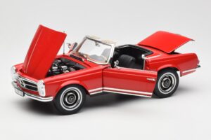Mercedes 230 SL W113 Pagoda Punainen Norev 1:18 B660640596 Metalli — kuva 2 / 8