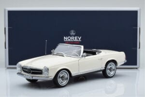 Mercedes 230 SL W113 Pagoda Valkoinen Rajoitettu Painos Norev 1:18 183768 Metalli — kuva 9 / 9