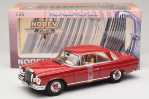 Mercedes 280 SE Coupe Punainen Norev 1:18 183527 Metalli — kuva 6 / 6