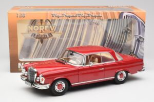 Mercedes 280 SE W108 Punainen Norev 1:18 193527 Metalli — kuva 8 / 8