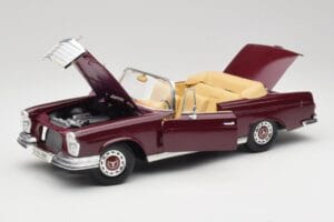 Mercedes 280SE W108 Bordeaux Punainen Maisto 1:18 31811 Metalli — kuva 2 / 8