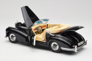 Mercedes 300 S W188 Avoauto Musta Tchibo 1:18 36782 Metalli — kuva 5 / 8