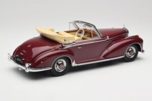 Mercedes 300 SC W188 Avoauto Tummanpunainen KK-Scale 1:18 KKDC180942 Metalli — kuva 2 / 6