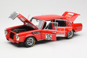 Mercedes 300 SEL 6.8 #35 H. Kelleners Hockenheim 1973 Minichamps 1:18 100713435 Metalli — kuva 2 / 8