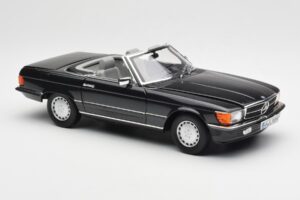 Mercedes 300 SL R107 Musta Pearl Jälleenmyyjäpainos Norev 1:18 B66040678 Metalli — kuva 8 / 10